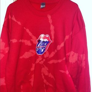 Size Large Red Bills Crew Neck